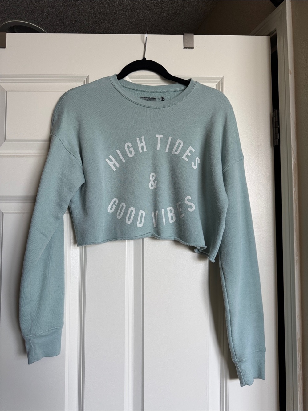 Cropped sweat shirt